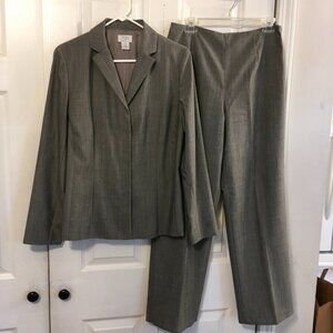 Ann Taylor LOFT Gray Women's Pant Suit Sz 10